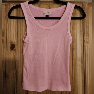 Ribbed Tank Top - pink